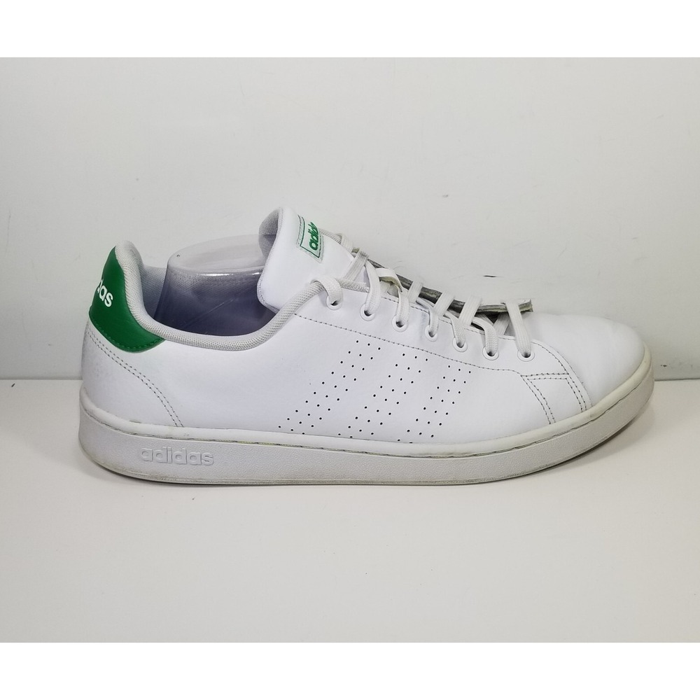 ADIDAS Advantage Tennis Shoes‎ F36424 Athletic White Green Men's 13